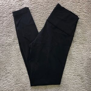 Lululemon black wunder train high rise leggings black size 6
